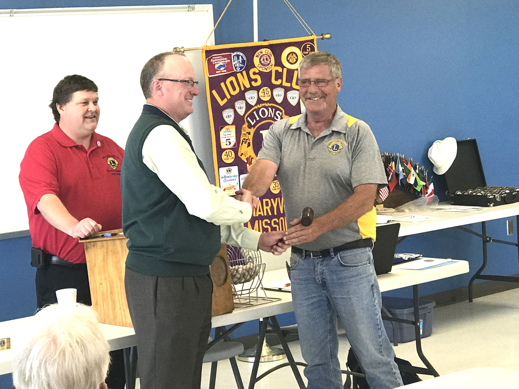 Maryville Host Lions pass gavel